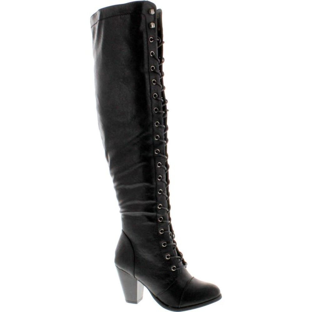 Forever Camila-48 Black Womens boots 9 NEW